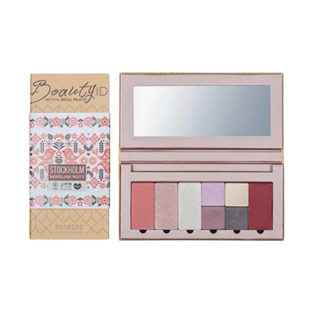 Benecos Natural Beauty “Stockholm”  Pellet. (18 g) with integrated mirror.